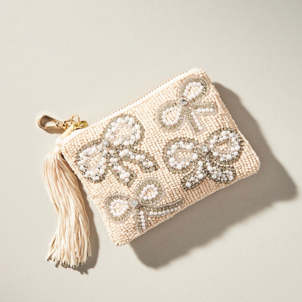 NWT Anthropologie Bow Icon Coin Purse